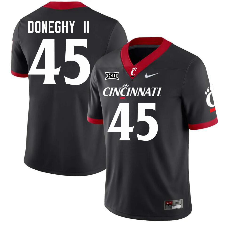 Cincinnati Bearcats #45 Brian Doneghy II College Football Jerseys Stitched-Black